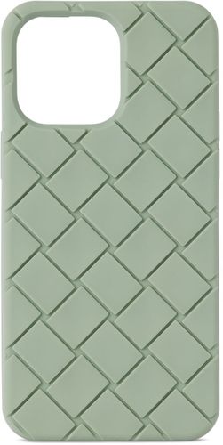 Green Rubber Intreccio iPhone 14 Pro Max Case - Bottega Veneta - Modalova