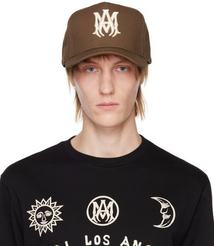 AMIRI Brown Embroidered Trucker Cap - AMIRI - Modalova