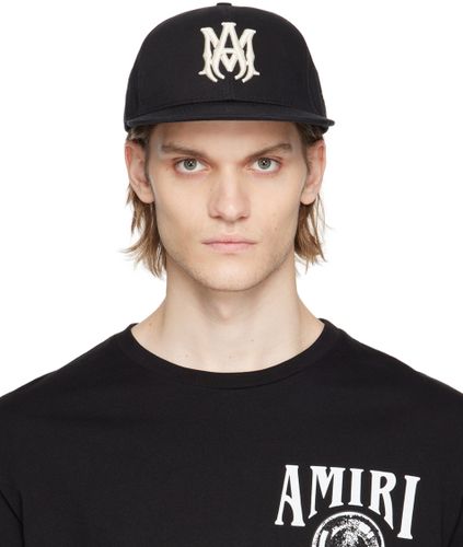 AMIRI Black 'M.A.' Fitted Cap - AMIRI - Modalova