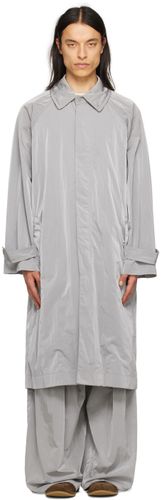 Gray Buttoned Trench Coat - Hed Mayner - Modalova