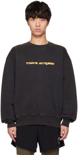 Black Crewneck Sweatshirt - 7 DAYS Active - Modalova