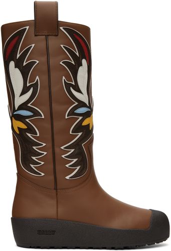 Brown Curling Chambery Combat Boots - Bally - Modalova