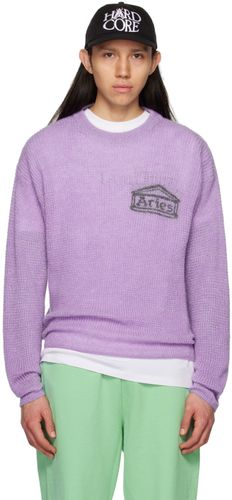 Aries Purple Printed Sweater - Aries - Modalova