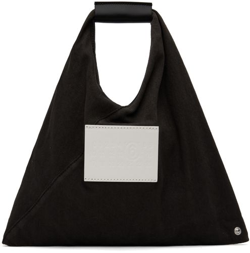 Black Mini Triangle Denim Tote - MM6 Maison Margiela - Modalova