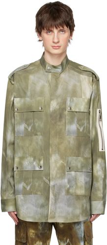 Balmain Green Tie-Dye Jacket - Balmain - Modalova
