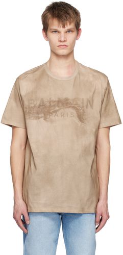 Balmain Khaki Desert T-Shirt - Balmain - Modalova