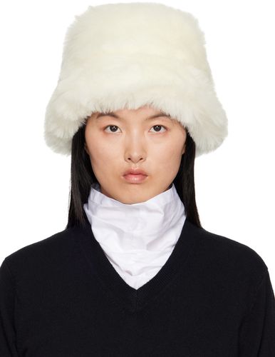 White Faux-Fur Bucket Hat - Comme des Garçons Shirt - Modalova
