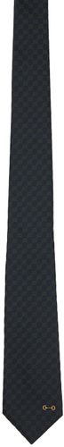 Gucci Navy & Green GG Jacquard Tie - Gucci - Modalova