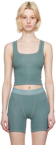SKIMS Blue Cotton Rib Crop Tank Top - SKIMS - Modalova