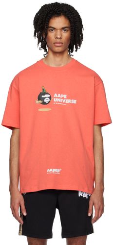 Pink Printed T-Shirt - AAPE by A Bathing Ape - Modalova