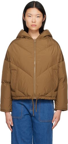 Brown Hooded Reversible Down Jacket - Yves Salomon - Modalova