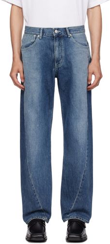 AFTER PRAY Blue Slash Jeans - AFTER PRAY - Modalova