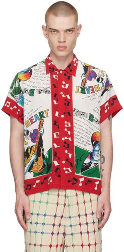 Bode Red & White Honky Tonk Shirt - Bode - Modalova