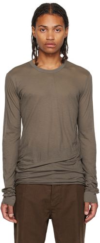 Gray Basic Long Sleeve T-Shirt - Rick Owens - Modalova