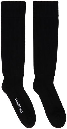 Rick Owens Black Knee High Socks - Rick Owens - Modalova