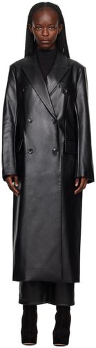 Black Raquel Faux-Leather Coat - Stand Studio - Modalova