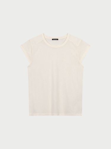 Lyocell-cotton blend cap sleeve Tee - REPEAT cashmere - Modalova