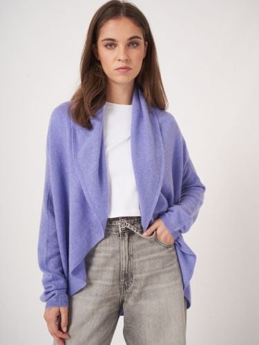 Open organic cashmere cardigan with shawl neck - REPEAT cashmere - Modalova