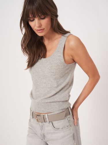 Cashmere knit tank top - REPEAT cashmere - Modalova