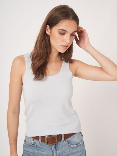 Cashmere knit tank top - REPEAT cashmere - Modalova