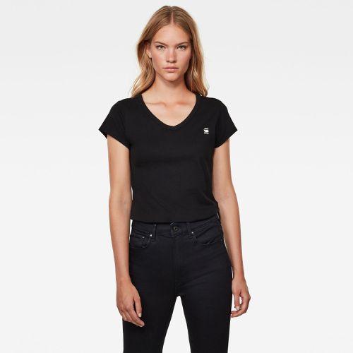 Slim V-Neck Top - Black - Women - G-Star RAW - Modalova