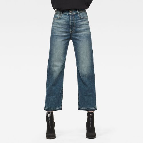 Tedie Ultra High Straight Ripped Edge Ankle C Jeans - - Women - G-Star RAW - Modalova