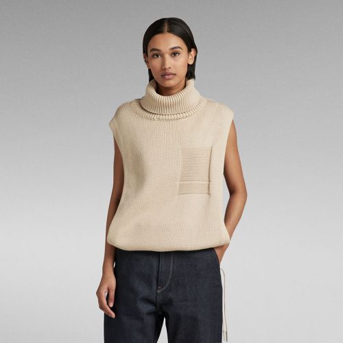 Jersey Knitted Open Side Turtle Neck - Mujer - G-Star RAW - Modalova