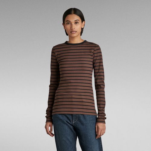 Top Slim Rib 2.0 Stripe - Mujer - G-Star RAW - Modalova