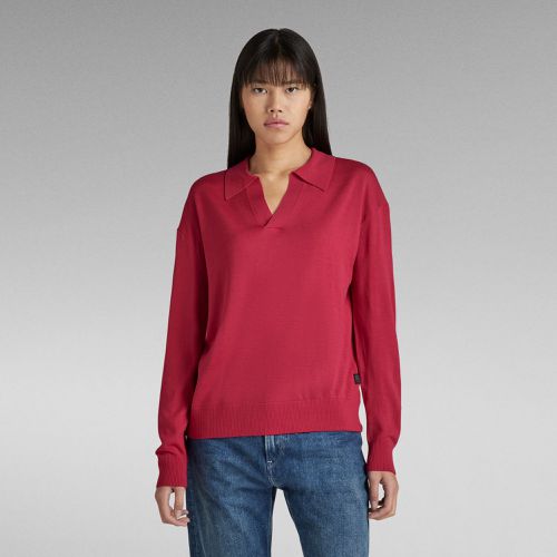 Polo Knitted - Rojo - Mujer - G-Star RAW - Modalova