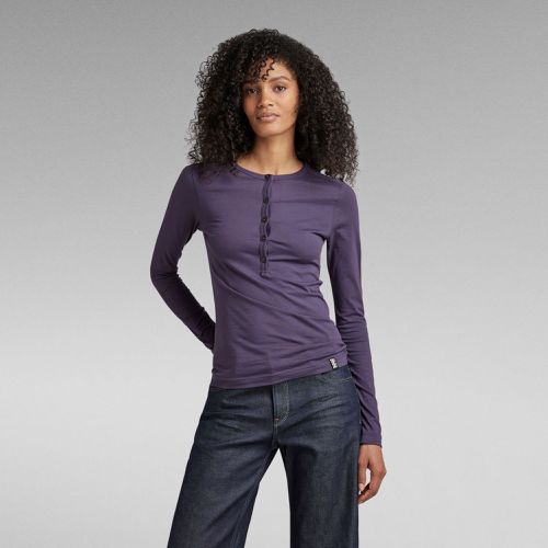 Top Essential Henley Slim - Mujer - G-Star RAW - Modalova