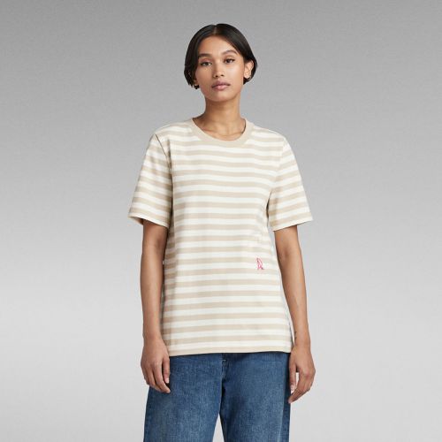 T-Shirt Small RAW Graphic Stripe - Mujer - G-Star RAW - Modalova