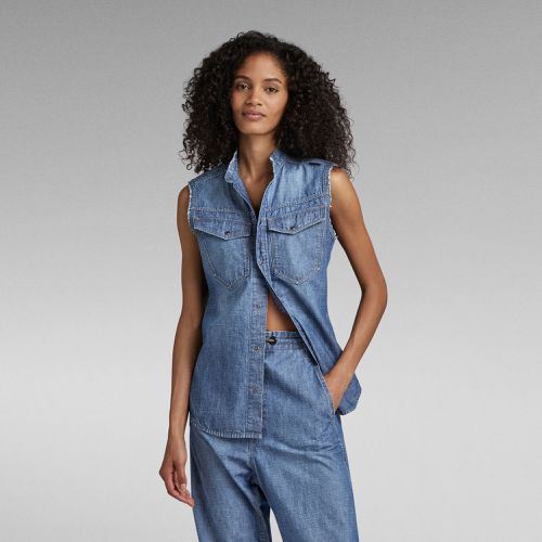 Premium Slim Denim Sleeveless Shirt - Women - G-Star RAW - Modalova