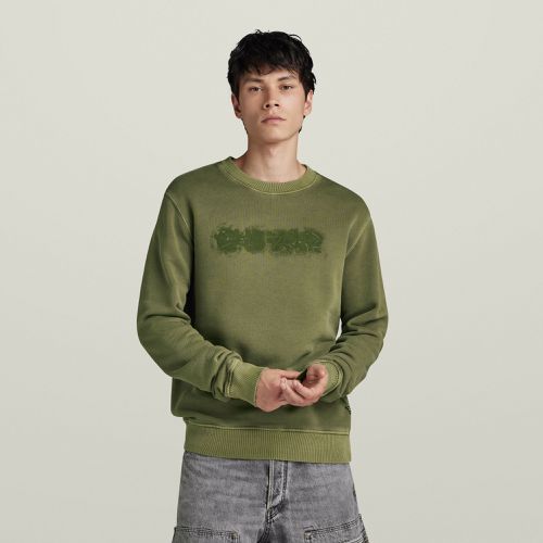 Distressed Logo Sweater - - Men - G-Star RAW - Modalova