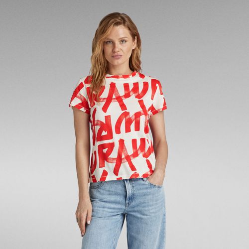 Top Calligraphy Allover - - Mujer - G-Star RAW - Modalova