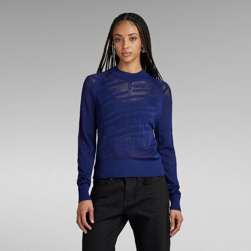 Pointelle Text Knitted Sweater - Women - G-Star RAW - Modalova