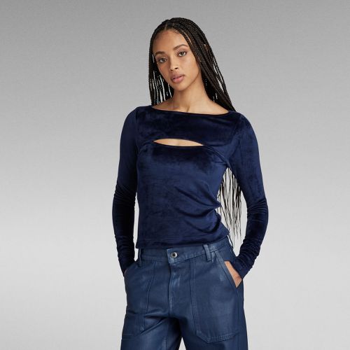 Top Cut-Out Slim Boatneck - Mujer - G-Star RAW - Modalova