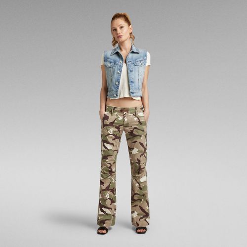 Y2K Camou Zip Pant - Sage - Women - G-Star RAW - Modalova