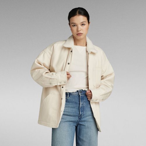 Boxy Sherpa Lined Overshirt - Women - G-Star RAW - Modalova