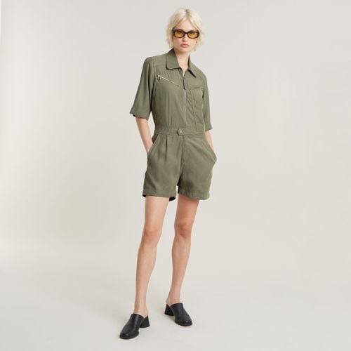 Zip Playsuit - Green - Women - G-Star RAW - Modalova