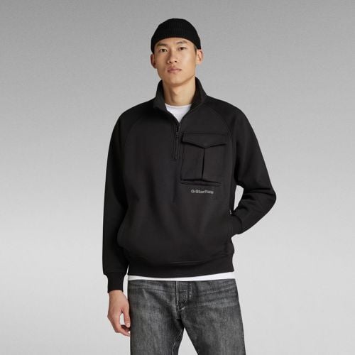 Anorak Loose Sweater - Black - Men - G-Star RAW - Modalova