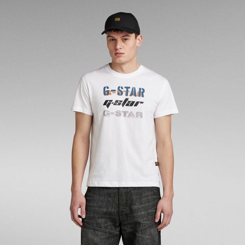 Camiseta Triple Logo Graphic - - Hombre - G-Star RAW - Modalova