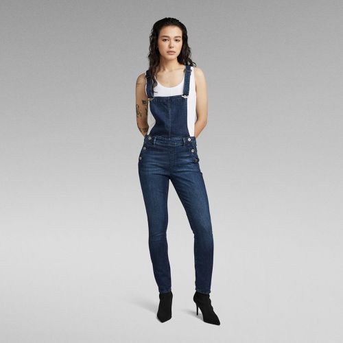 Lynn High Slim Navy Overall - - Women - G-Star RAW - Modalova