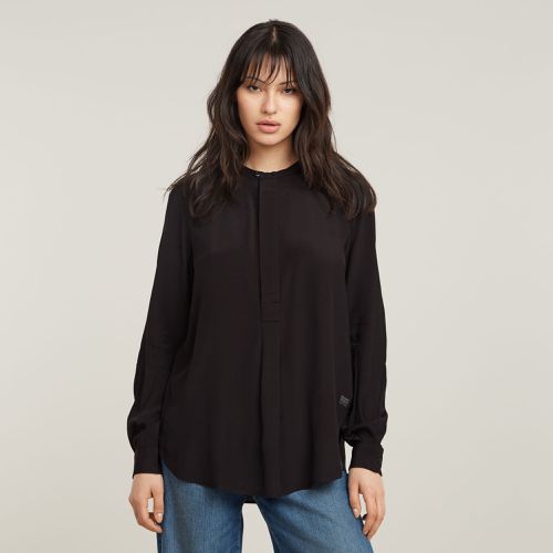 Half Placket Top - Negro - Mujer - G-Star RAW - Modalova