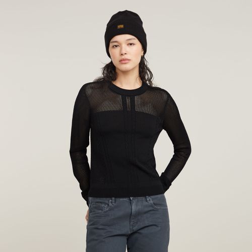 Jersey Pointelle - Negro - Mujer - G-Star RAW - Modalova