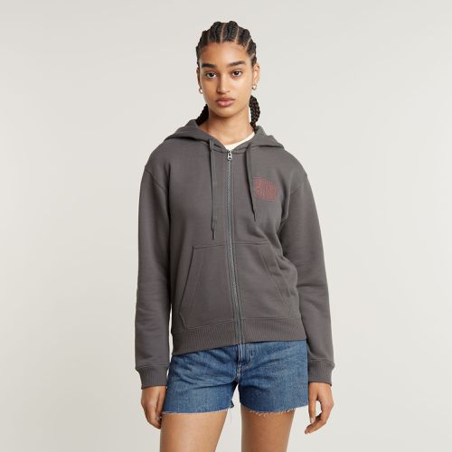 Chest Graphic Hooded Zip Thru Sweater - Women - G-Star RAW - Modalova