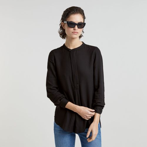 Top Half Placket - Negro - Mujer - G-Star RAW - Modalova