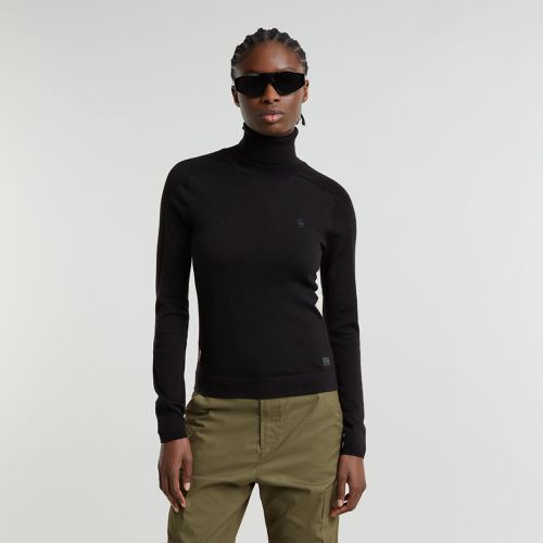 Jersey Core Slim Turtle Neck Knitted - Mujer - G-Star RAW - Modalova