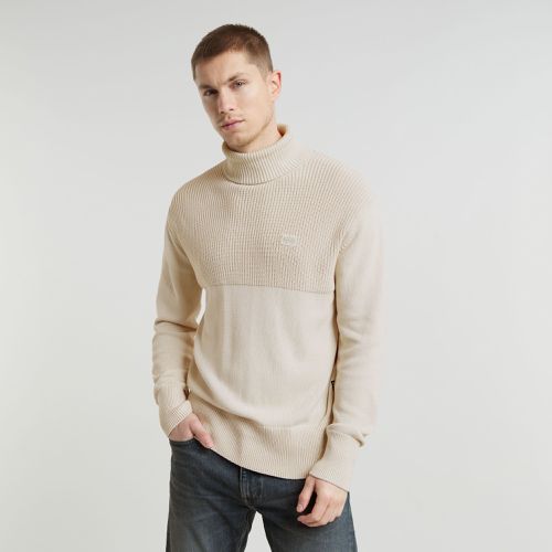 Fisherman Turtle Knit - White - Men - G-Star RAW - Modalova