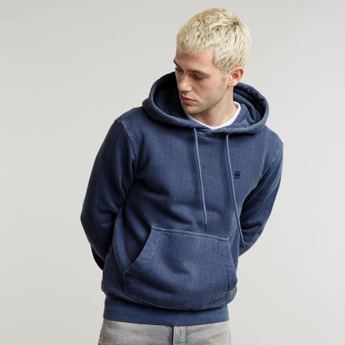 Overdyed Hoodie - Medium blue - Men - G-Star RAW - Modalova