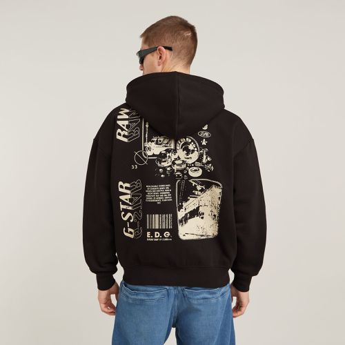 Chaqueta Poster Back Graphic Loose Hoodie - Hombre - G-Star RAW - Modalova